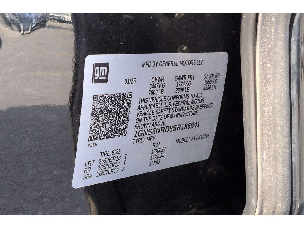 2025 Chevrolet Tahoe LT