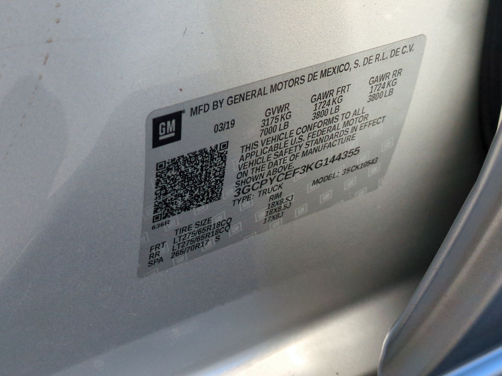 2019 Chevrolet Silverado 1500 Custom Trail Boss